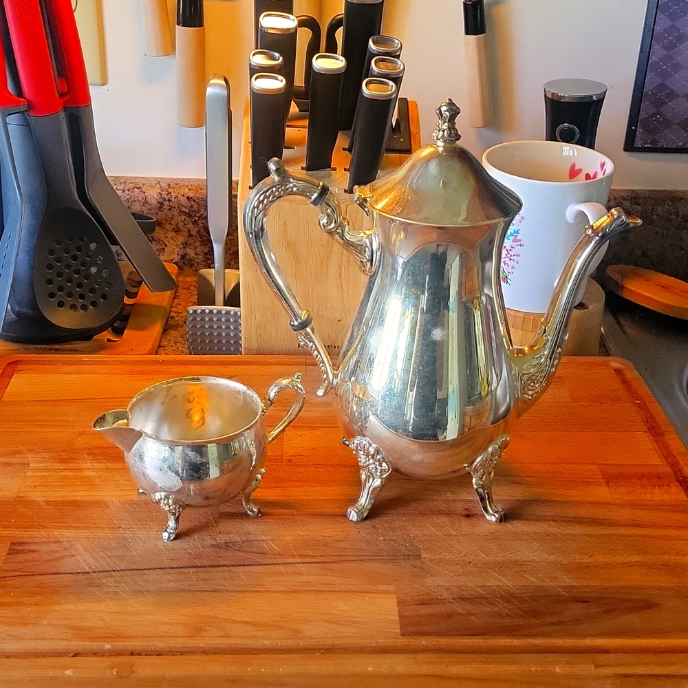 Vintage silver plated tea set